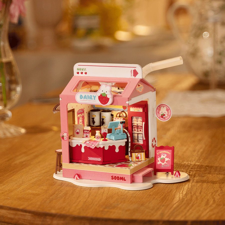 Rolife DIY Miniature House Kit Strawberry Milk Box DS034 in Malta | LAB7