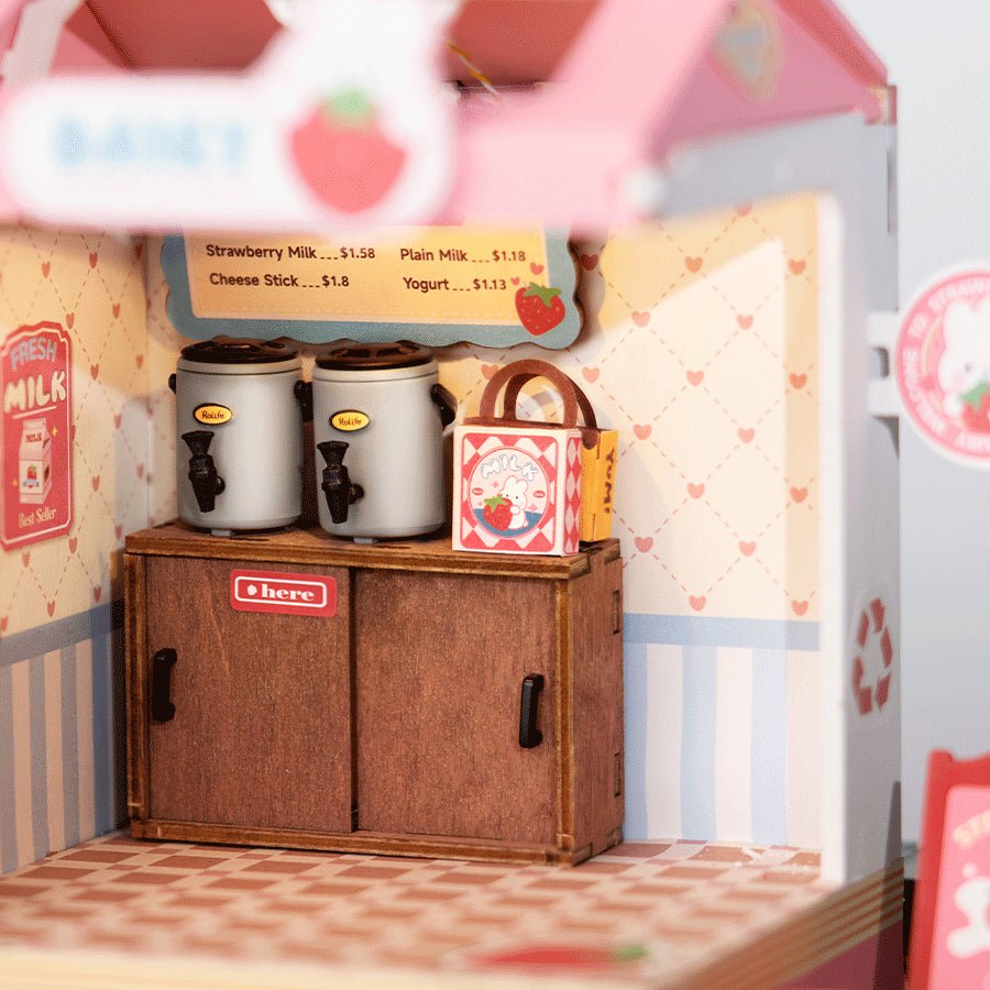 Rolife DIY Miniature House Kit Strawberry Milk Box DS034 in Malta | LAB7