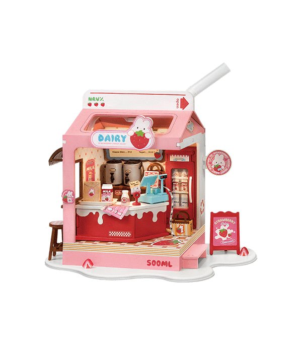 Rolife DIY Miniature House Kit Strawberry Milk Box DS034 in Malta | LAB7