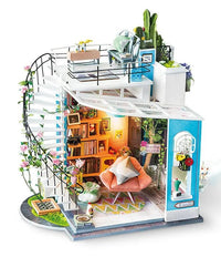 Rolife Dora’s Loft DG12 – DIY Miniature Duplex Apartment Dollhouse Kit in Malta | LAB7