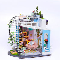 Rolife Dora’s Loft DG12 – DIY Miniature Duplex Apartment Dollhouse Kit in Malta | LAB7