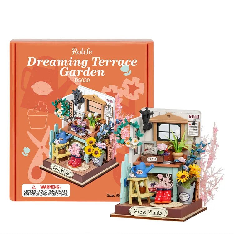 Rolife Dreaming Terrace Garden DS030 – DIY Miniature Flower Room Kit 6946785118490 by LAB7 Malta, Europe