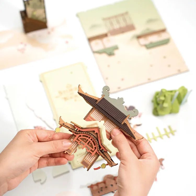 Rolife Falling Sakura TGB05 – DIY Cherry Blossom Book Nook Shelf Insert in Malta | LAB7