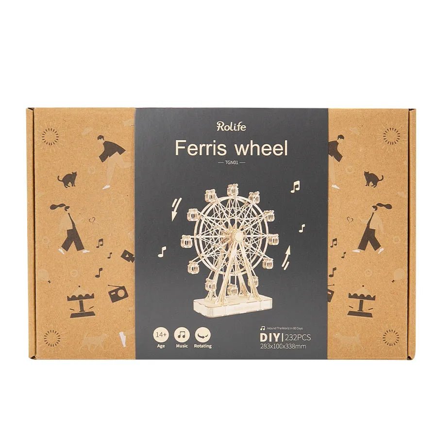 Rolife Ferris Wheel 3D Wooden Puzzle Music Box – TGN01 by LAB7 Malta, Europe