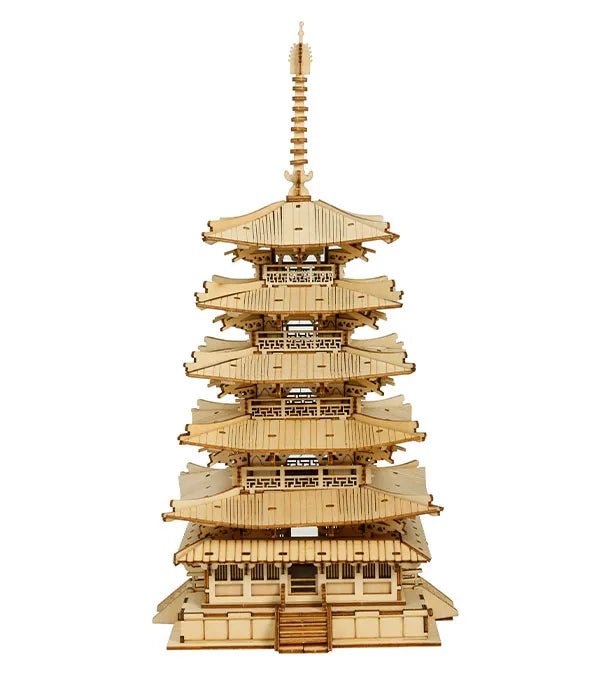 Rolife DIY 3D Wooden Puzzle Five - storied Pagoda TGN02 by LAB7 Malta, Europe