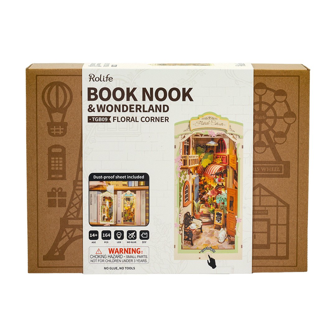 Rolife Floral Corner TGB09 – DIY Flower Shop Book Nook Shelf Insert Kit in Malta | LAB7