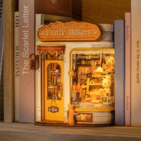 Rolife Fluffy Bakery TGE07 – 277-Piece DIY Book Nook Kit with LED Lighting