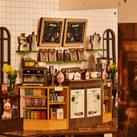 Rolife Holiday Cafe DIY Book Nook Shelf Insert TGB15 by LAB7 Malta, Europe