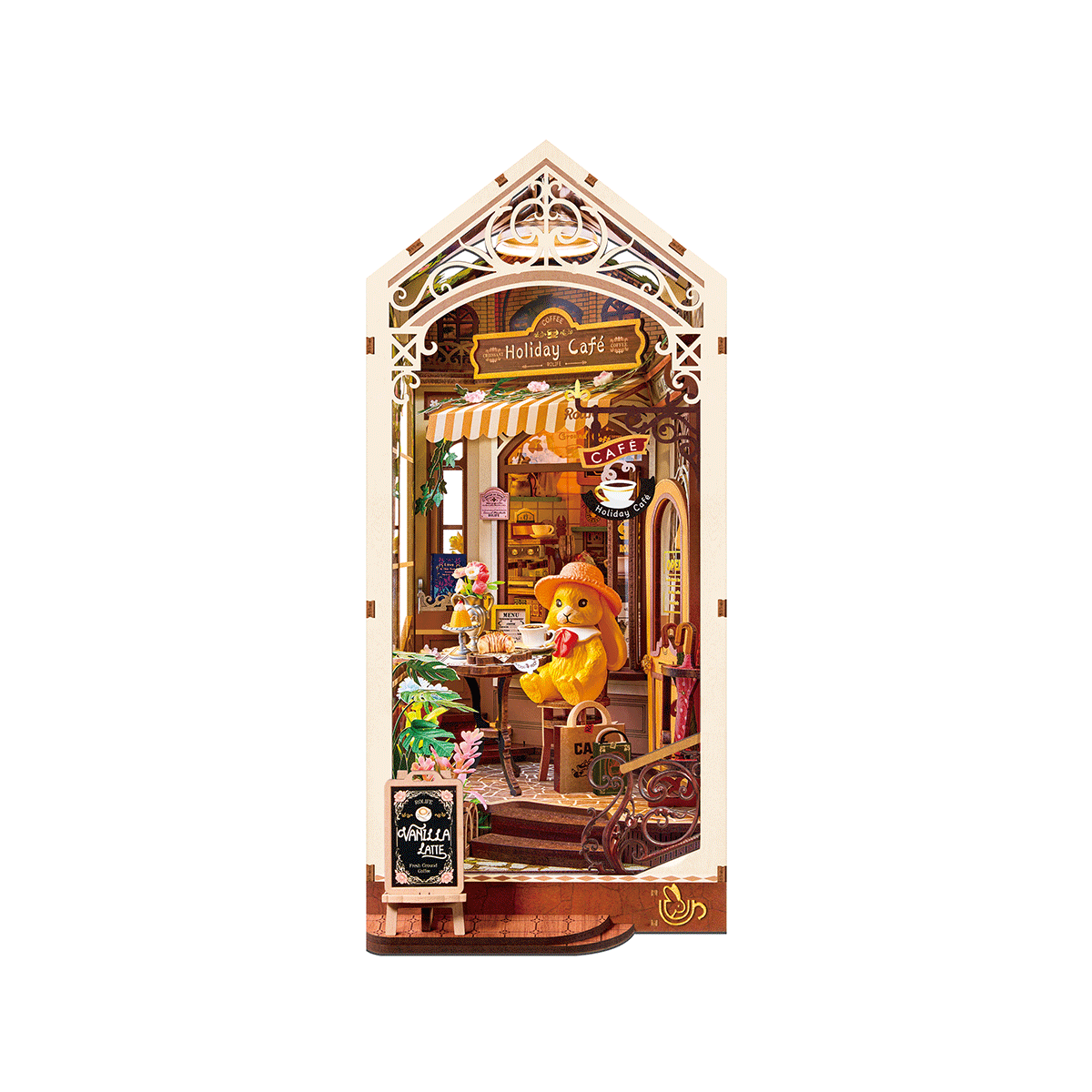 Rolife Holiday Cafe DIY Book Nook Shelf Insert TGB15 by LAB7 Malta, Europe