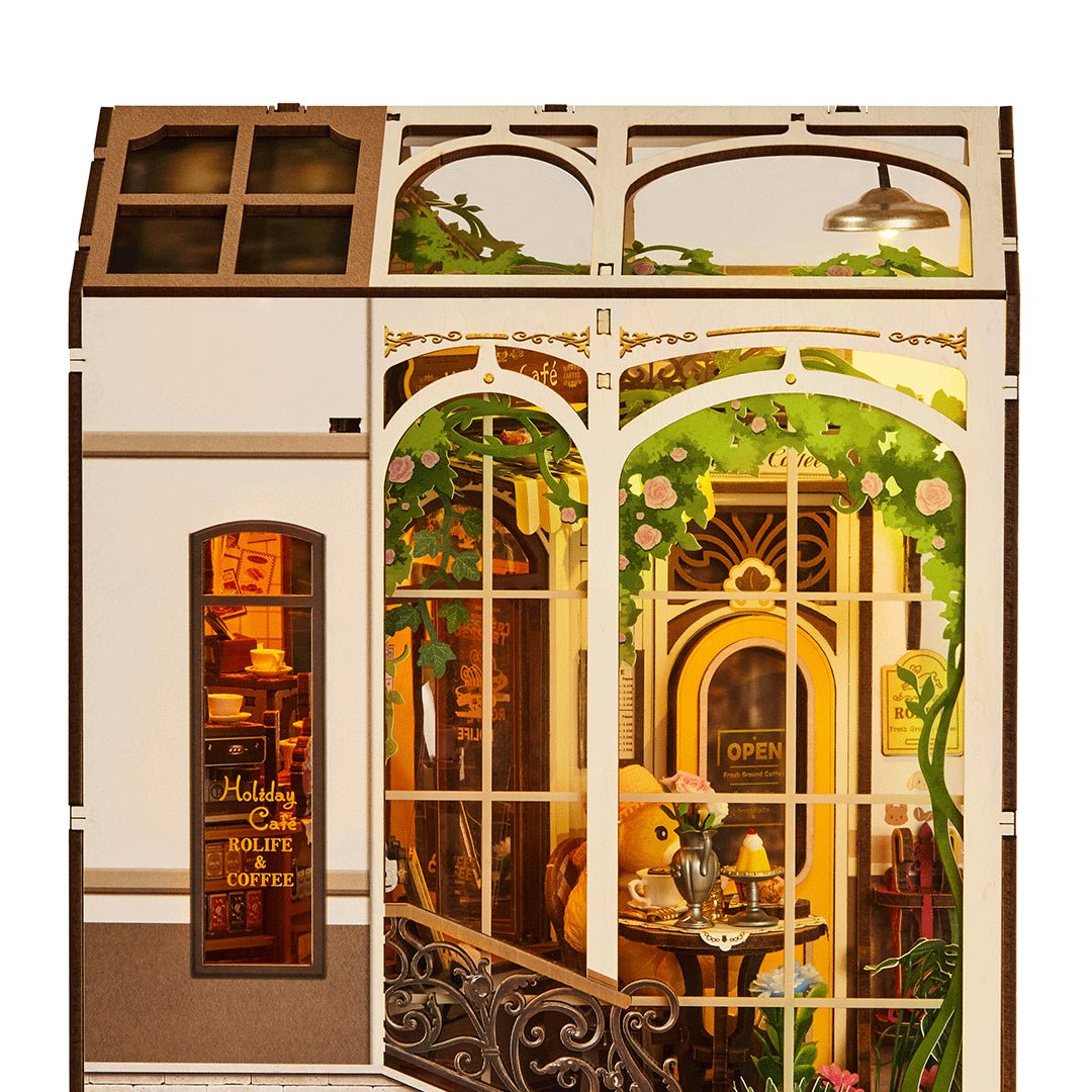 Rolife Holiday Cafe DIY Book Nook Shelf Insert TGB15 by LAB7 Malta, Europe