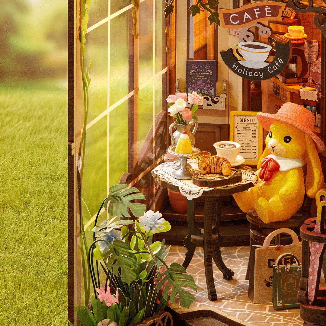 Rolife Holiday Cafe DIY Book Nook Shelf Insert TGB15 by LAB7 Malta, Europe