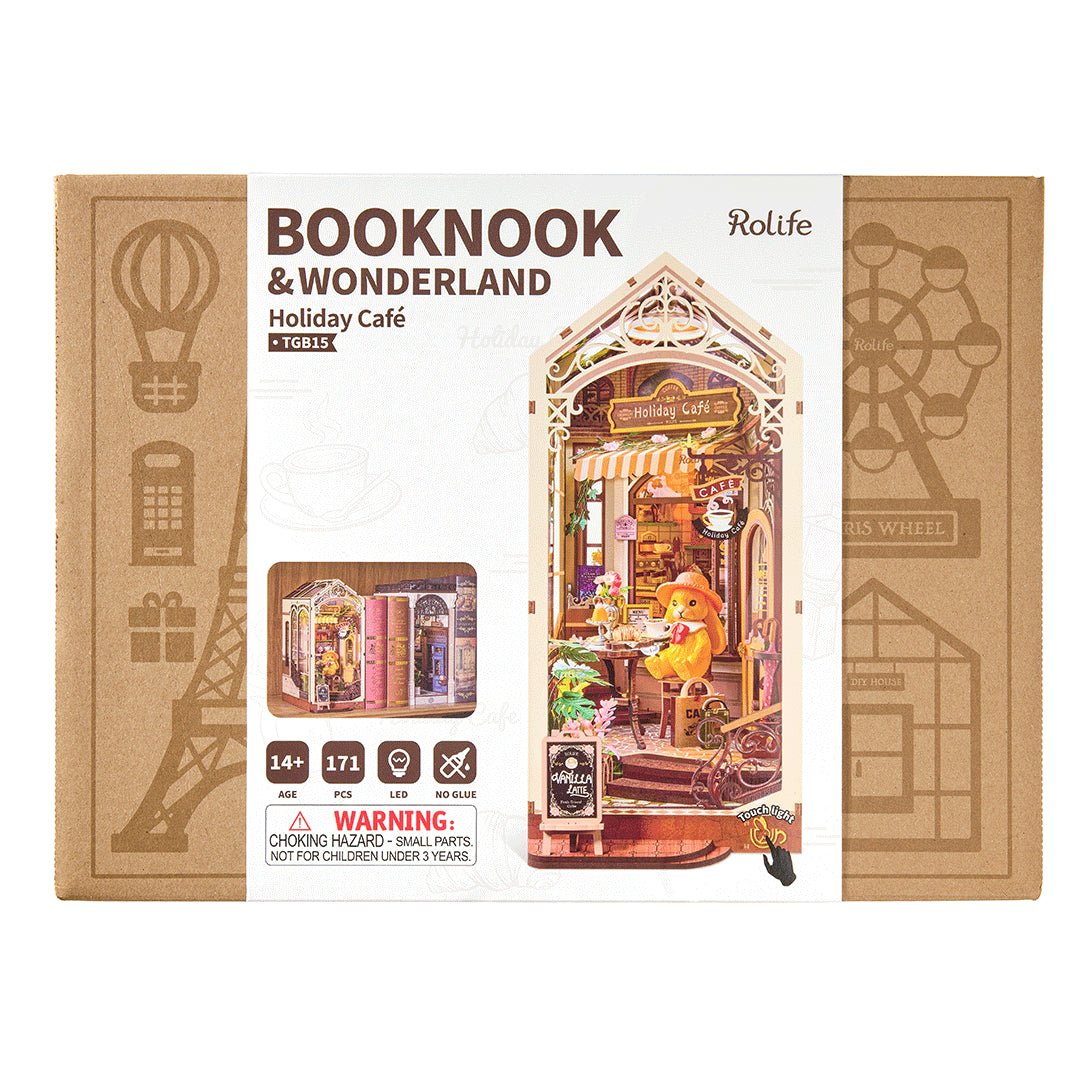 Rolife Holiday Cafe DIY Book Nook Shelf Insert TGB15 by LAB7 Malta, Europe