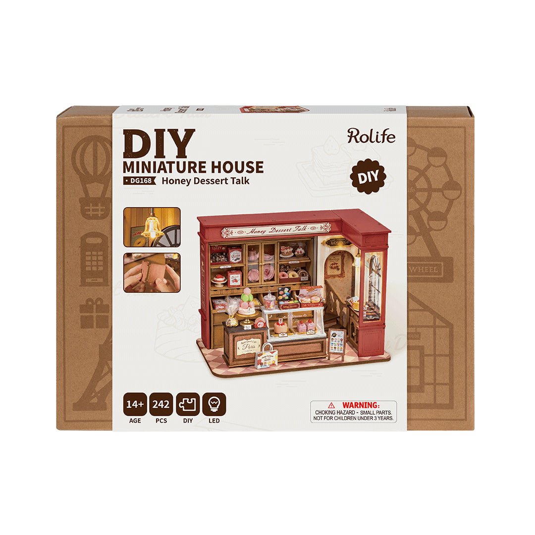 Rolife Honey Dessert Talk DG168 – DIY French Pâtisserie Miniature House in Malta | LAB7