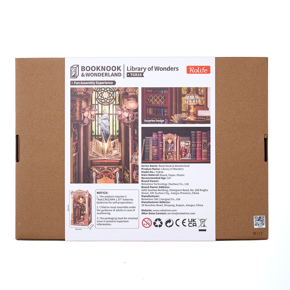 Rolife Library of Wonders DIY Book Nook TGB16 by LAB7 Malta, Europe
