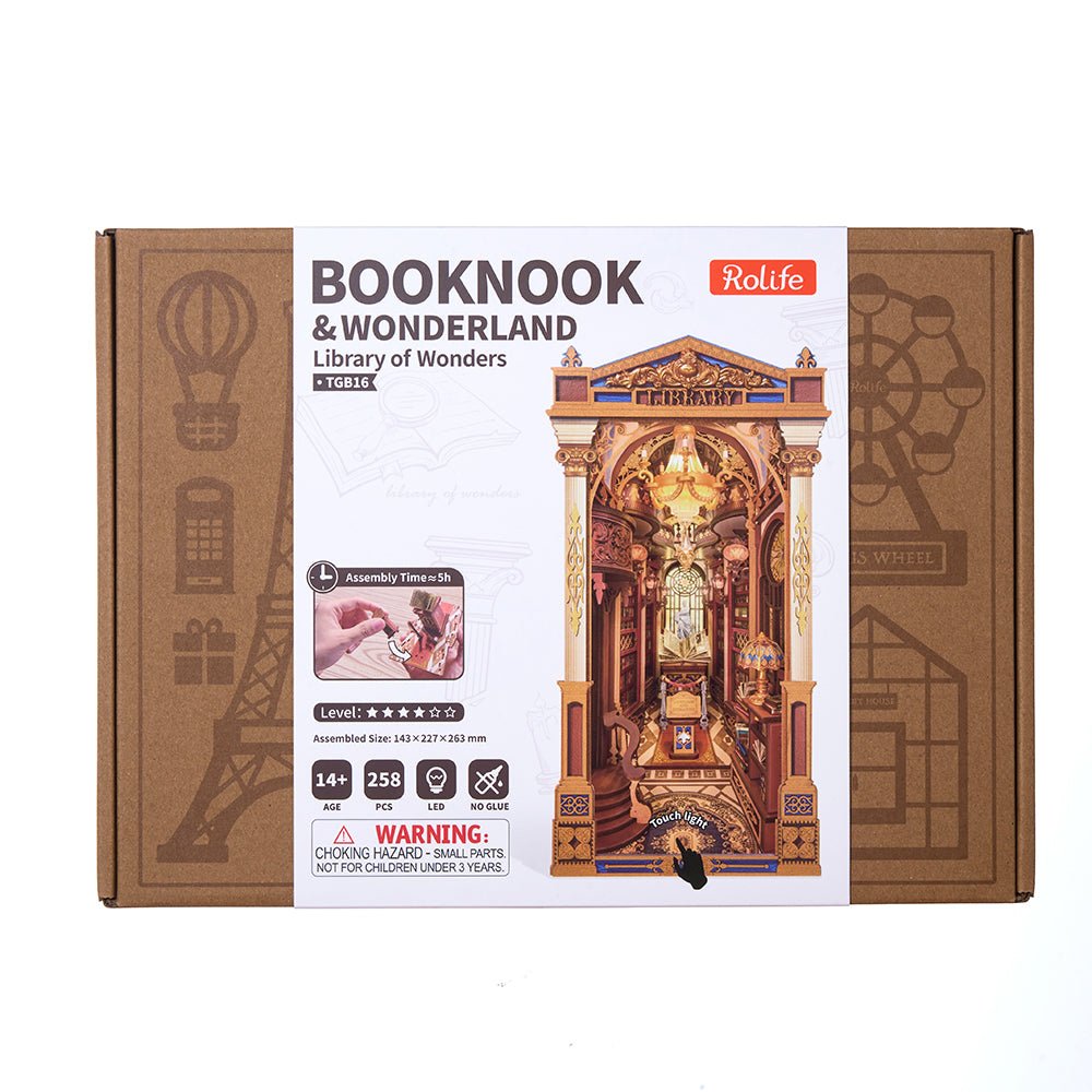 Rolife Library of Wonders DIY Book Nook TGB16 in Malta | LAB7
