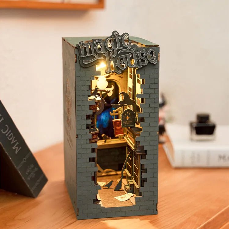 Rolife Magic House TGB03 – DIY Magical Alley Book Nook Shelf Insert Kit in Malta | LAB7