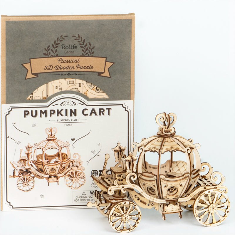 Rolife Pumpkin Cart 3D Wooden Puzzle TG302 by LAB7 Malta, Europe