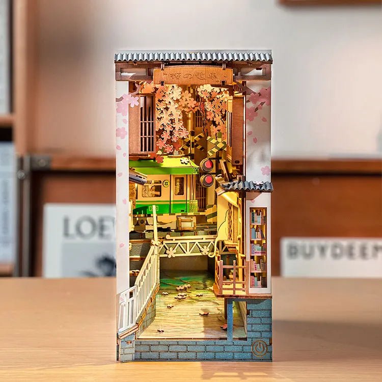 Rolife Sakura Densya TGB01 – DIY Japanese Tram Book Nook Shelf Insert Kit in Malta | LAB7