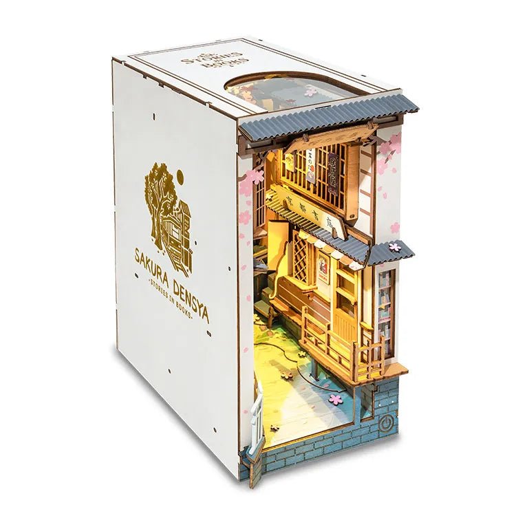 Rolife Sakura Densya TGB01 – DIY Japanese Tram Book Nook Shelf Insert Kit in Malta | LAB7