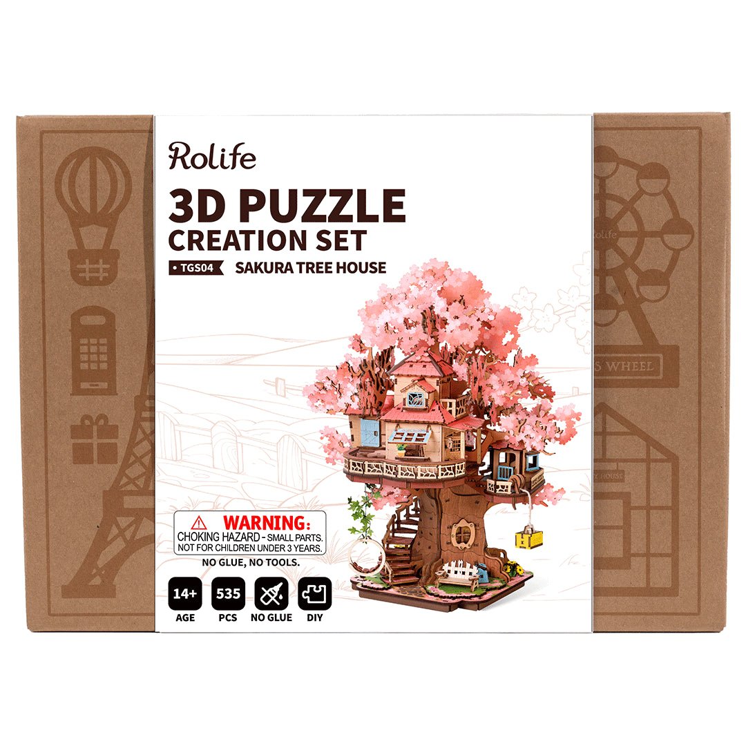 Rolife Sakura Tree House TGS04 – DIY Wooden 3D Puzzle in Malta | LAB7