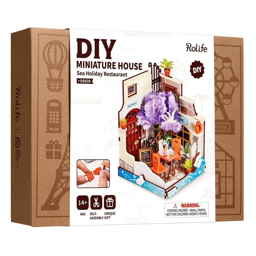 Rolife DIY Miniature House Sea Holiday Restaurant DS039 by LAB7 Malta, Europe