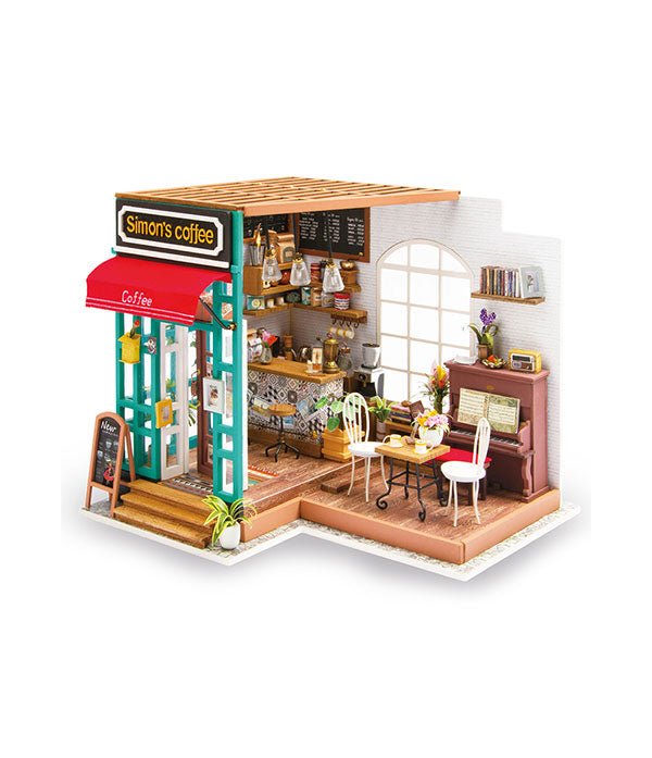 Rolife Simon’s Coffee DG109 – DIY Miniature Café Dollhouse Kit in Malta | LAB7
