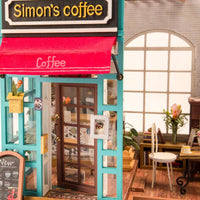 Rolife Simon’s Coffee DG109 – DIY Miniature Café Dollhouse Kit in Malta | LAB7