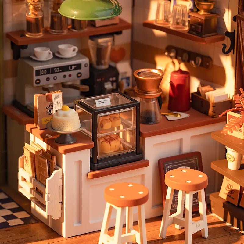 Rolife Slow Life Café DG162 – DIY Miniature Coffee Shop House Kit in Malta | LAB7