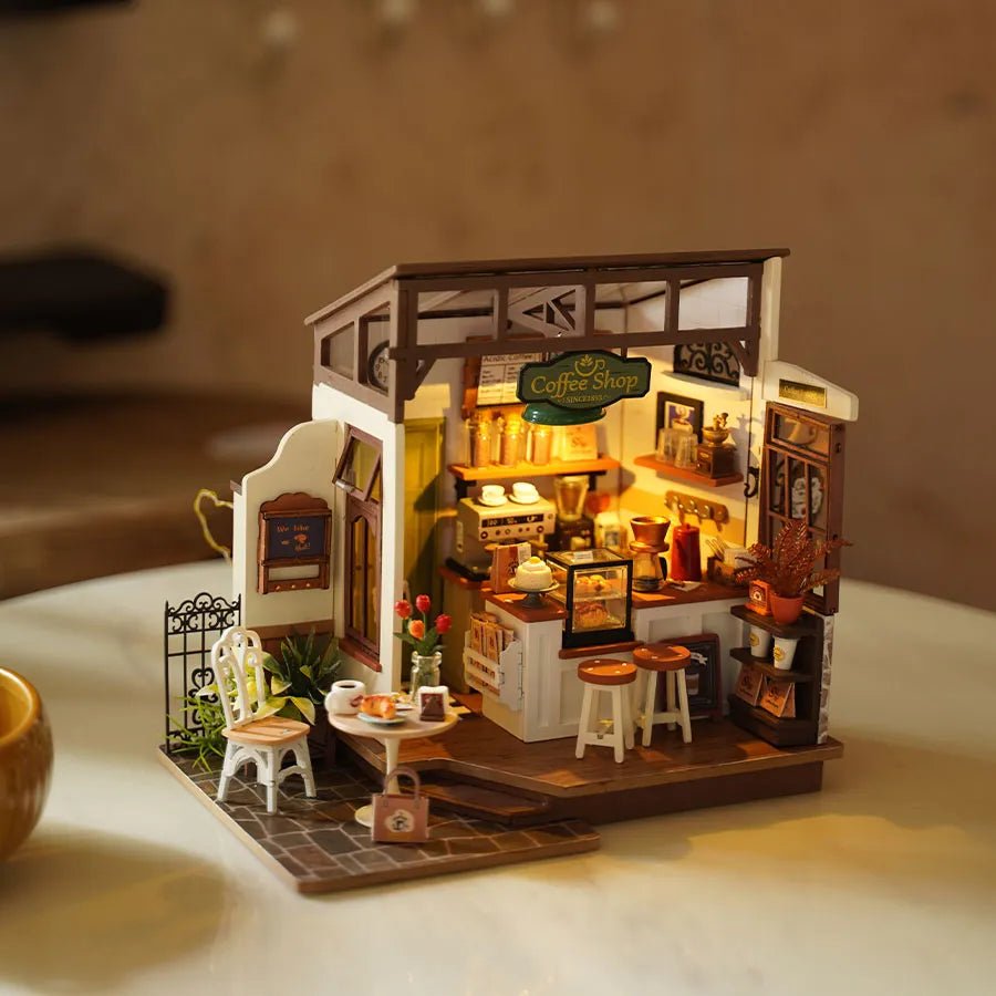 Rolife Slow Life Café DG162 – DIY Miniature Coffee Shop House Kit in Malta | LAB7