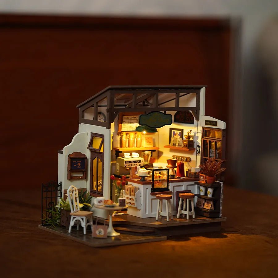 Rolife Slow Life Café DG162 – DIY Miniature Coffee Shop House Kit in Malta | LAB7