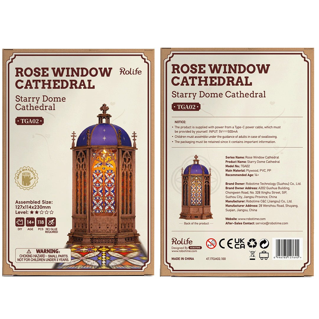 Rolife Starry Dome Cathedral TGA02 – DIY 3D Wooden Puzzle & Decorative Lantern in Malta | LAB7