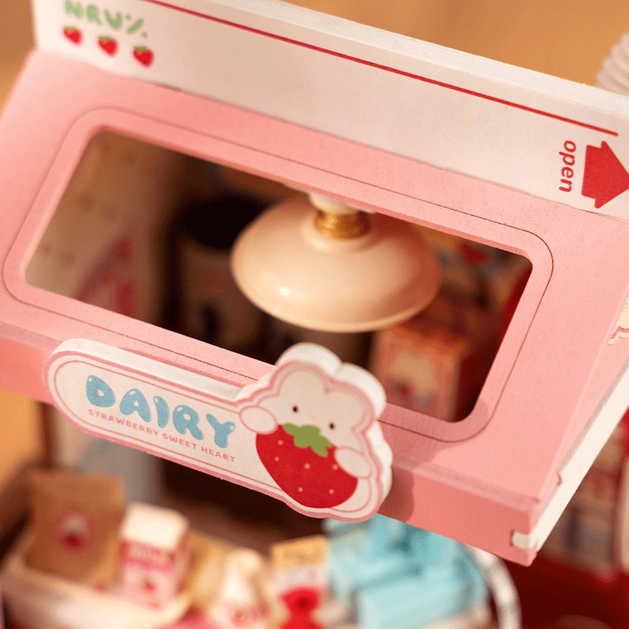 Rolife DIY Miniature House Kit Strawberry Milk Box DS034 by LAB7 Malta, Europe