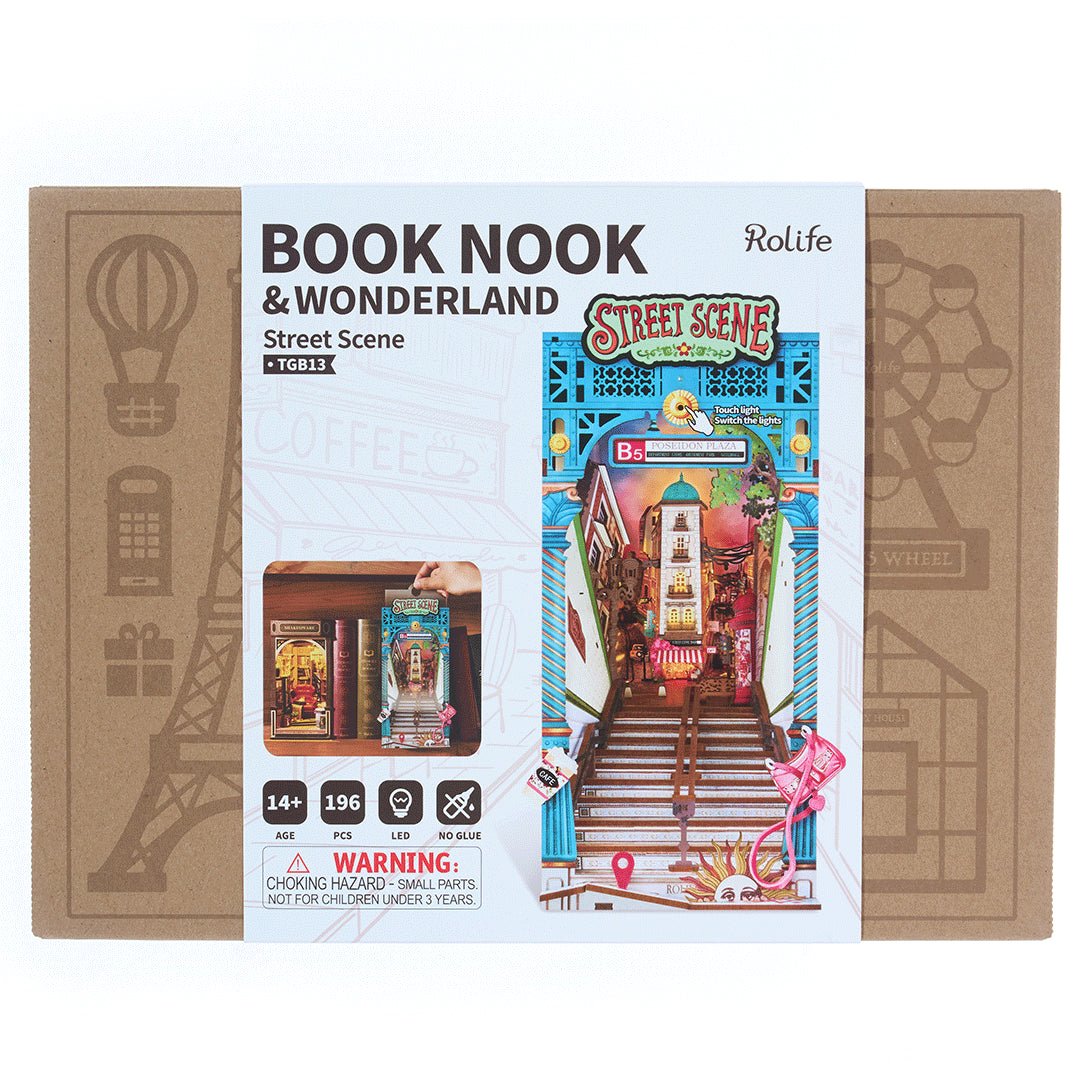 Rolife Street Scene TGB13 – DIY Urban Subway Exit Book Nook Shelf Insert in Malta | LAB7