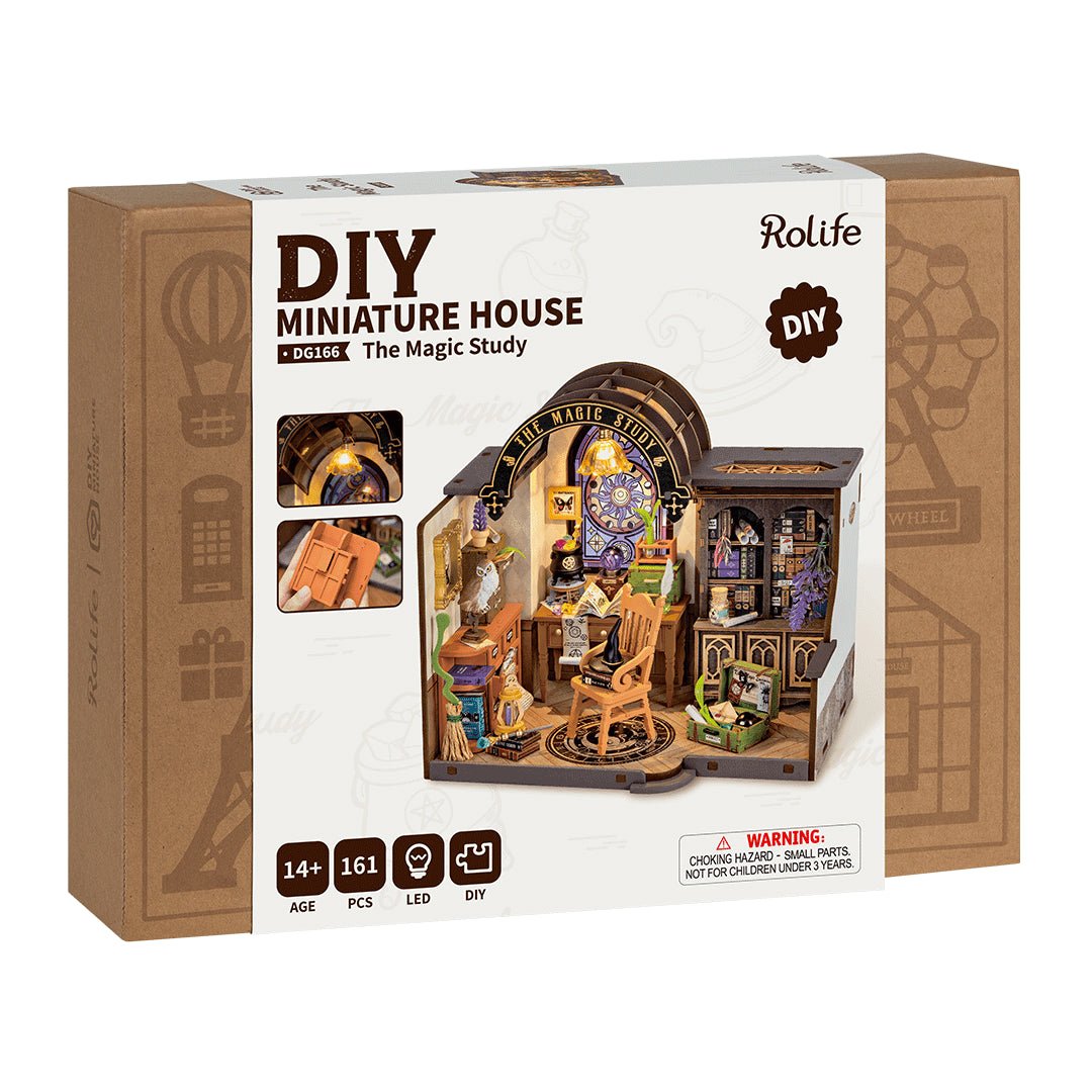 Rolife The Magic Study DG166 – DIY Miniature Wizard Room House Kit in Malta | LAB7