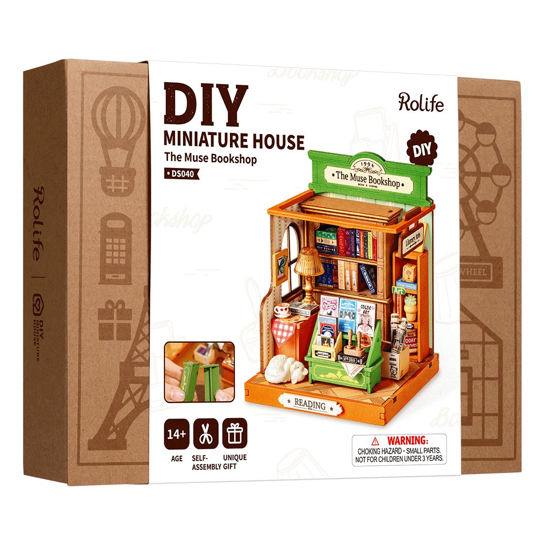 Rolife - DIY Miniature House The Muse Bookshop DS040