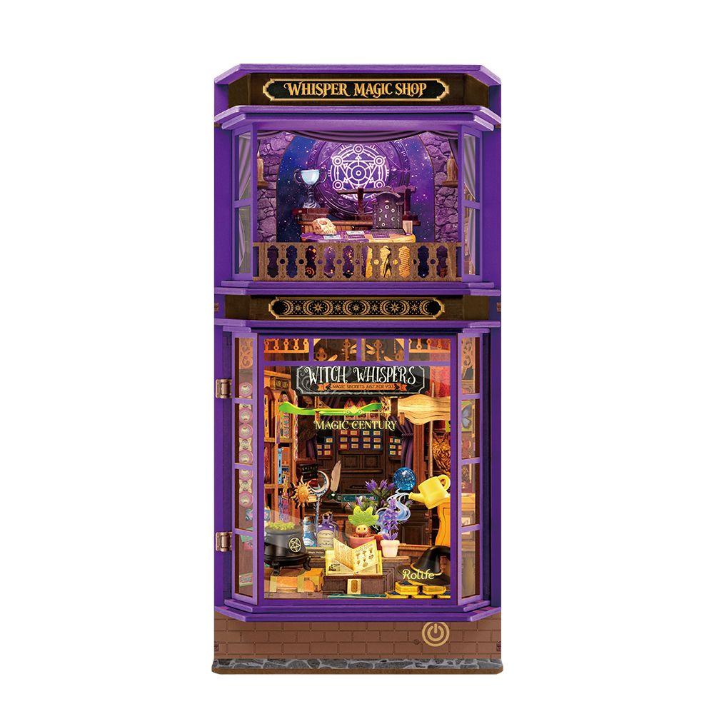 Rolife Whisper Magic Shop TGB22 – 442-Piece DIY Fantasy Book Nook Kit