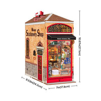 Rolife Wisdom Stationery Shop TGB19 – DIY Miniature Book Nook Kit with Warm Lighting