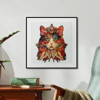 Rowood Cat King TA002 – Wooden Shaped Jigsaw Puzzle by LAB7 Malta, Europe