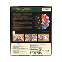 Rowood Mystic Mandala Flower TA001 – Wooden Shaped Jigsaw Puzzle by LAB7 Malta, Europe