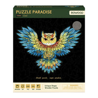 Rowood Wooden Jigsaw Puzzle Owl Flower TA004 by LAB7 Malta, Europe