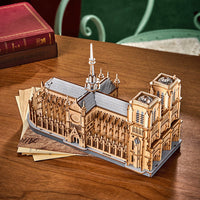 Rowood Paris Cathedral TG511 – 3D Wooden Puzzle Gothic Architecture Model in Malta | LAB7