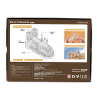 Rowood Paris Cathedral TG511 – 3D Wooden Puzzle Gothic Architecture Model in Malta | LAB7