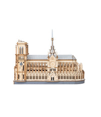 Rowood Paris Cathedral TG511 – 3D Wooden Puzzle Gothic Architecture Model by LAB7 Malta, Europe