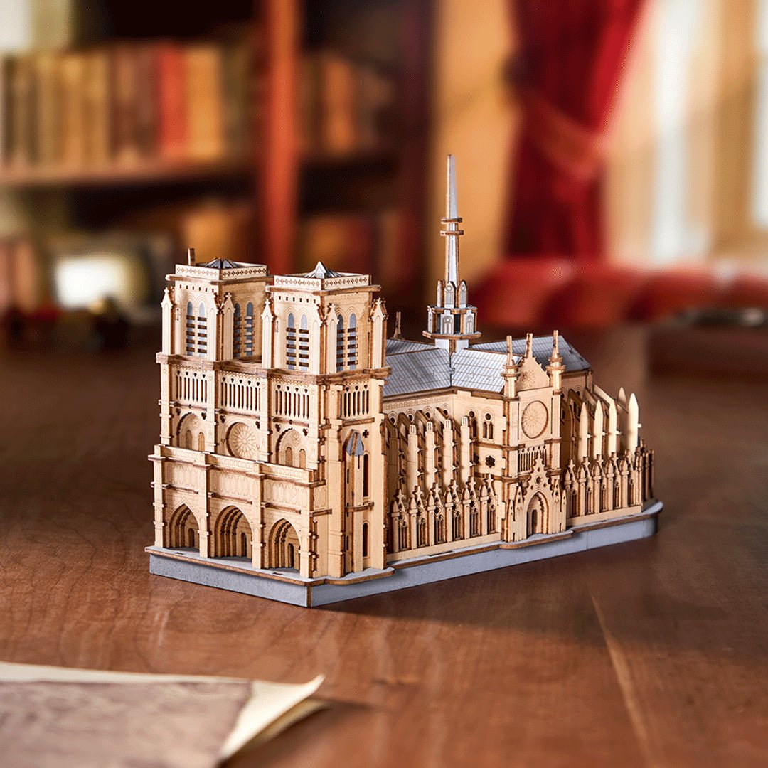 Rowood Paris Cathedral TG511 – 3D Wooden Puzzle Gothic Architecture Model by LAB7 Malta, Europe