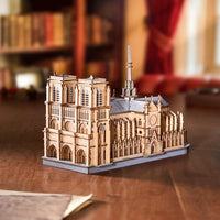 Rowood Paris Cathedral TG511 – 3D Wooden Puzzle Gothic Architecture Model by LAB7 Malta, Europe