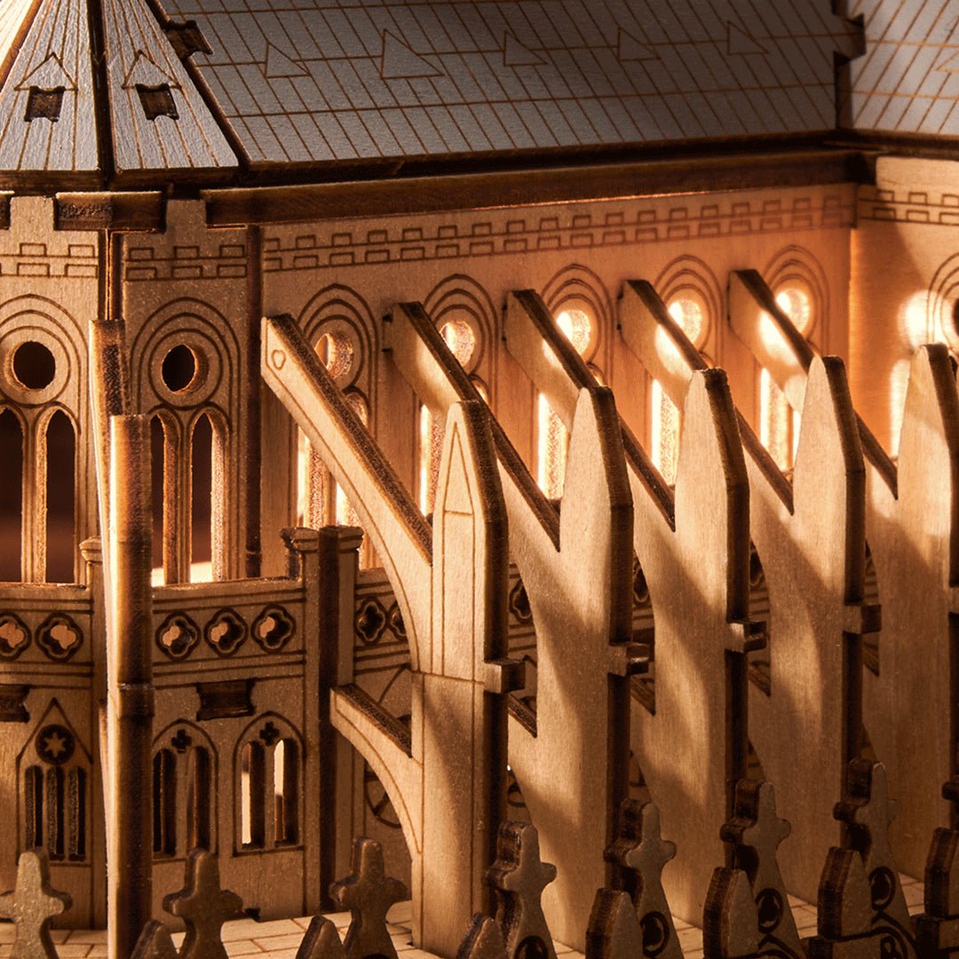 Rowood Paris Cathedral TG511 – 3D Wooden Puzzle Gothic Architecture Model by LAB7 Malta, Europe