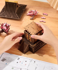 Rowood Sakura Retreat TGA09 – DIY 3D Wooden Puzzle & Japanese-Inspired Model Kit