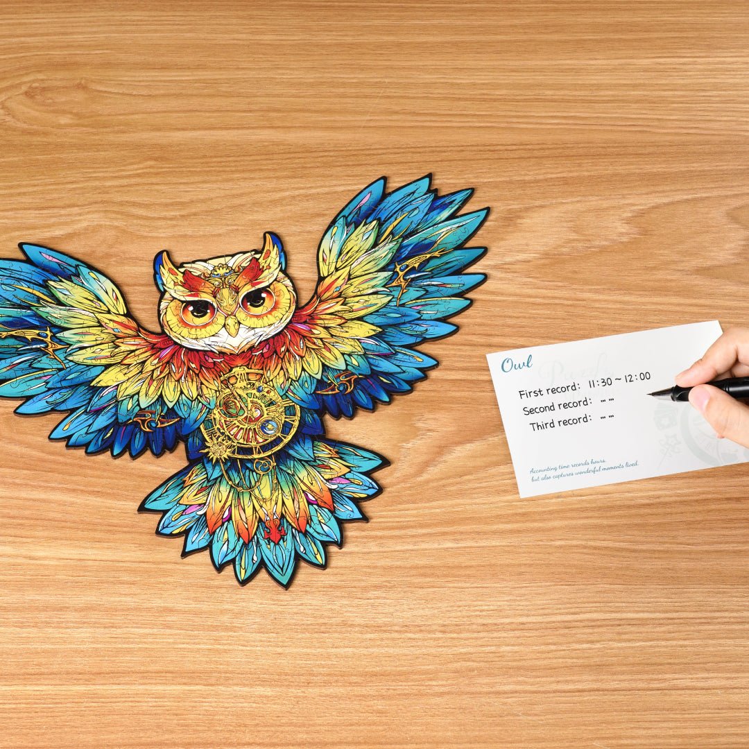 Rowood Wooden Jigsaw Puzzle Owl Flower TA004 in Malta | LAB7