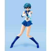 Tamashii Nations Sailor Moon S.H. Figuarts Action Figure Sailor Mercury Animation Color Edition 14 cm by LAB7 Malta, Europe