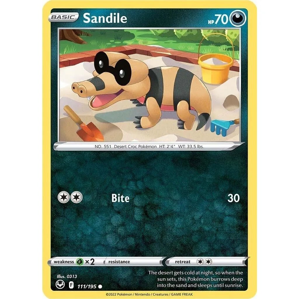 Sandile (111/195) (SWSH12: Silver Tempest) in Malta | LAB7